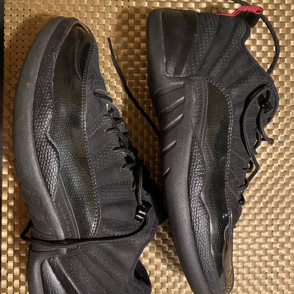 Jordan 12 low black patent
